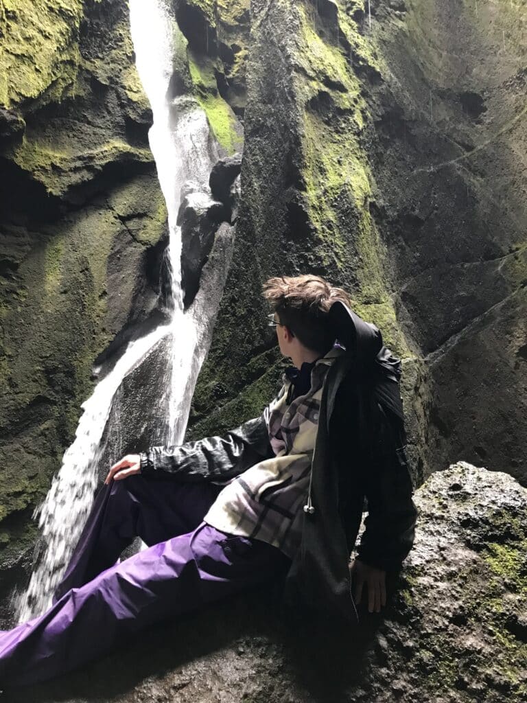 LGBTQ+ Pride Month | Embracing Identity and Sustainability: A USF Graduate's Reflections Studying Abroad in Iceland 1 waterfall Estelle Long